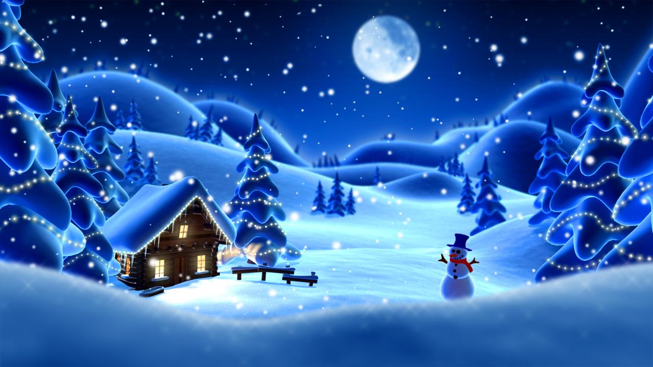 Snow Cartoon Background