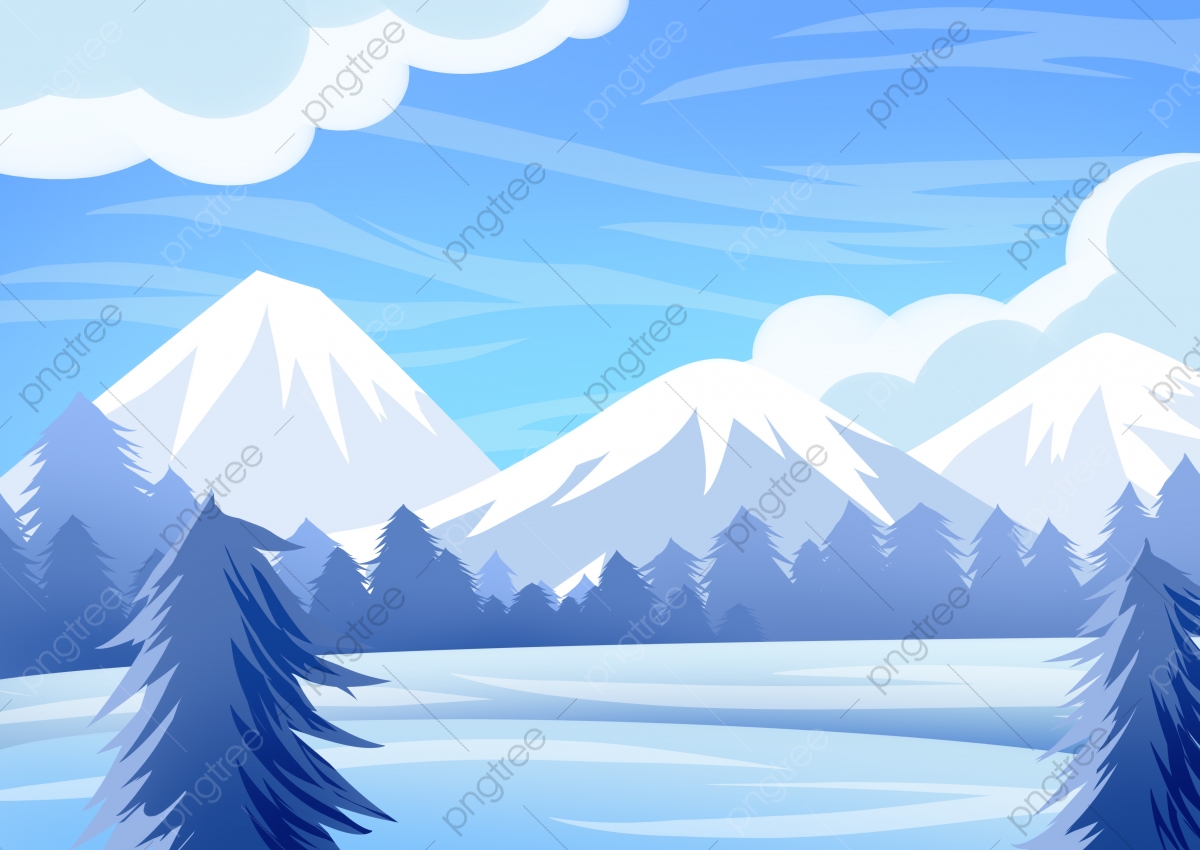 Snow Cartoon Background