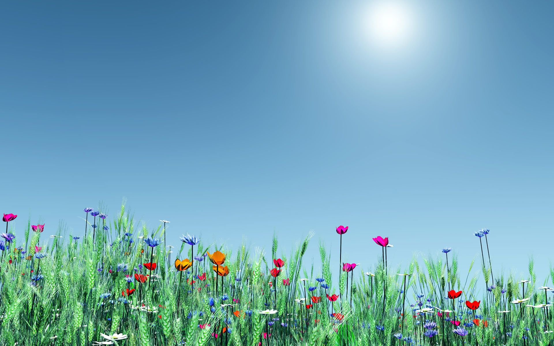 Spring Flowers Background Desktop