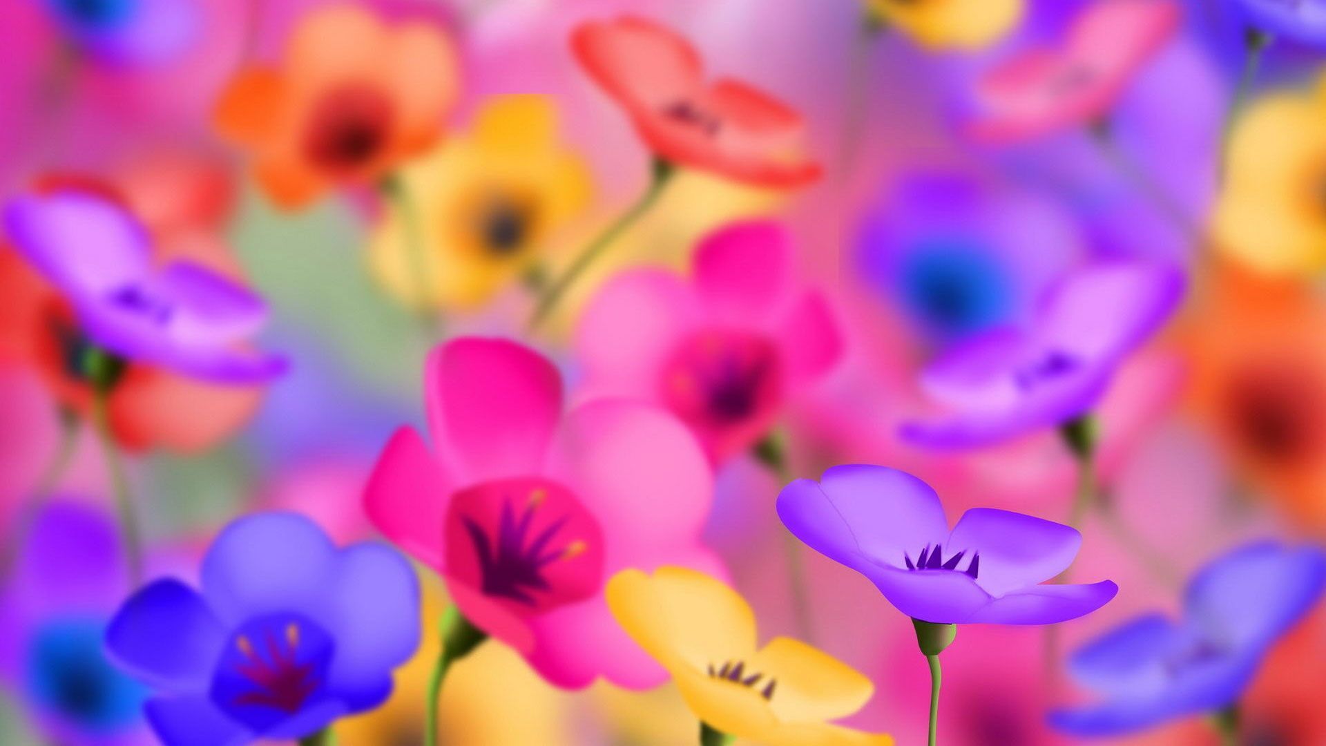 Spring Flowers Desktop Background