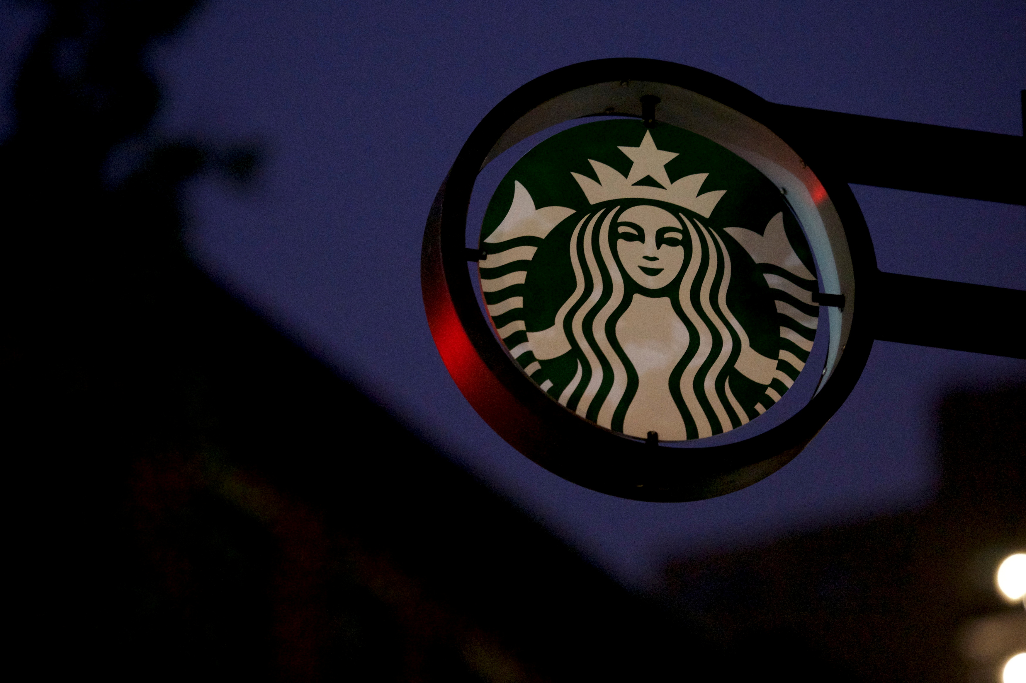 Starbucks Logo Black Background