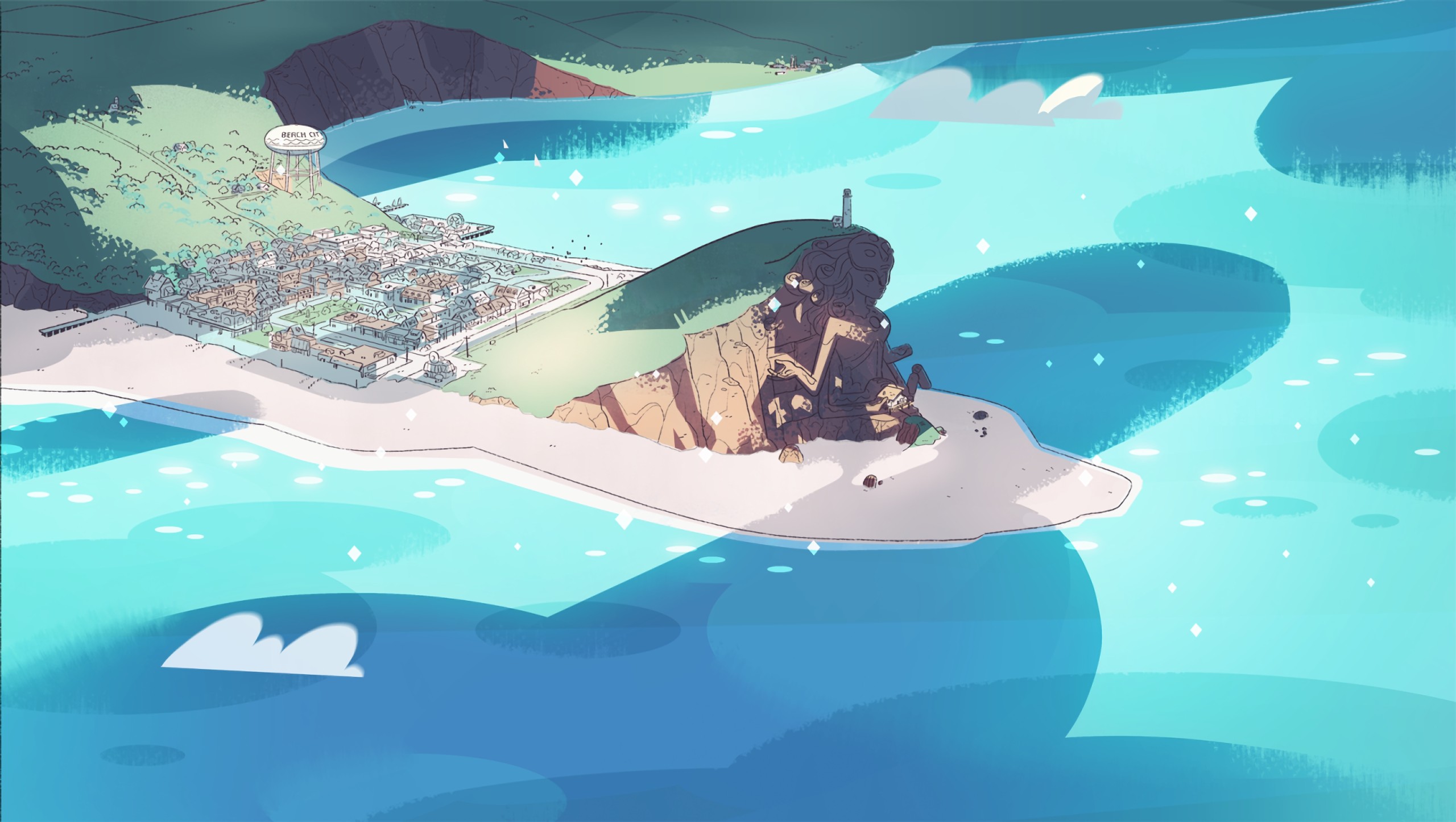 Steven Universe Backgrounds Beach