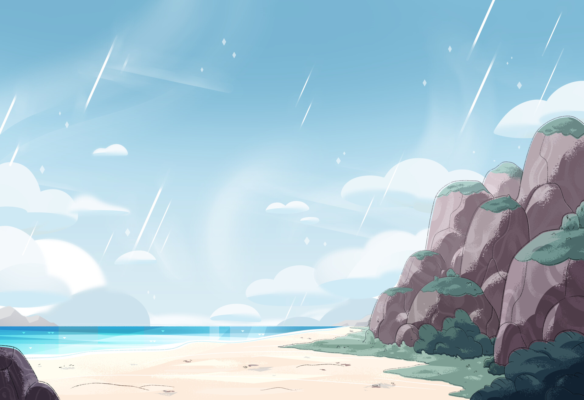 Steven Universe Backgrounds Beach