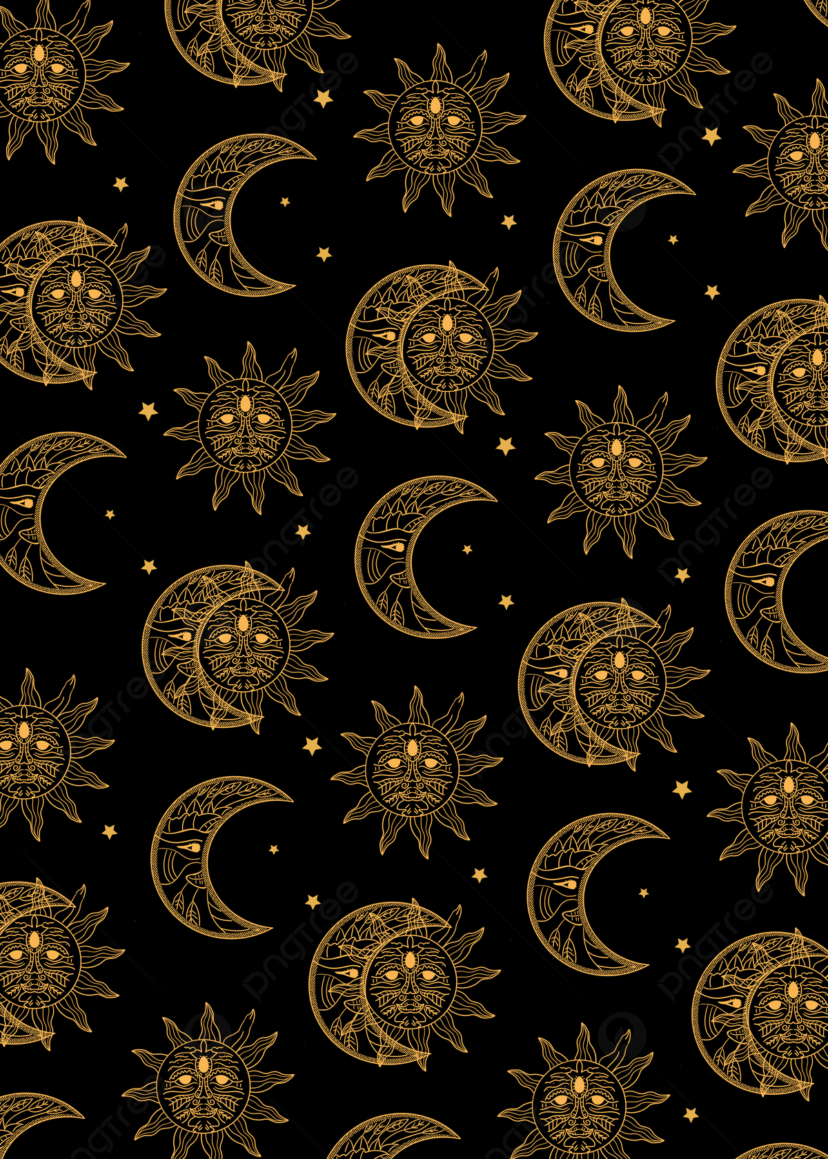 Sun And Moon Background