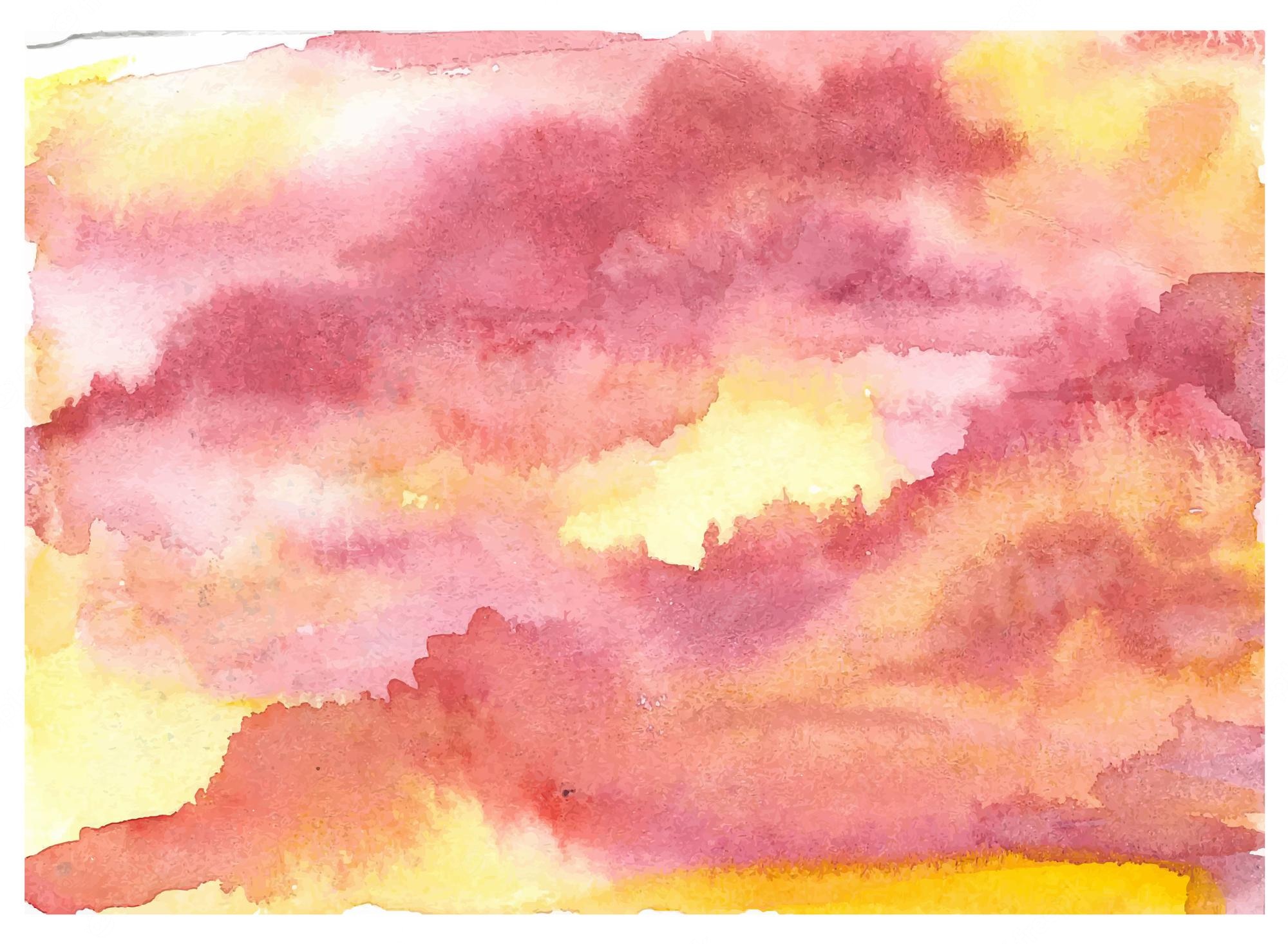 Sunset Watercolor Background