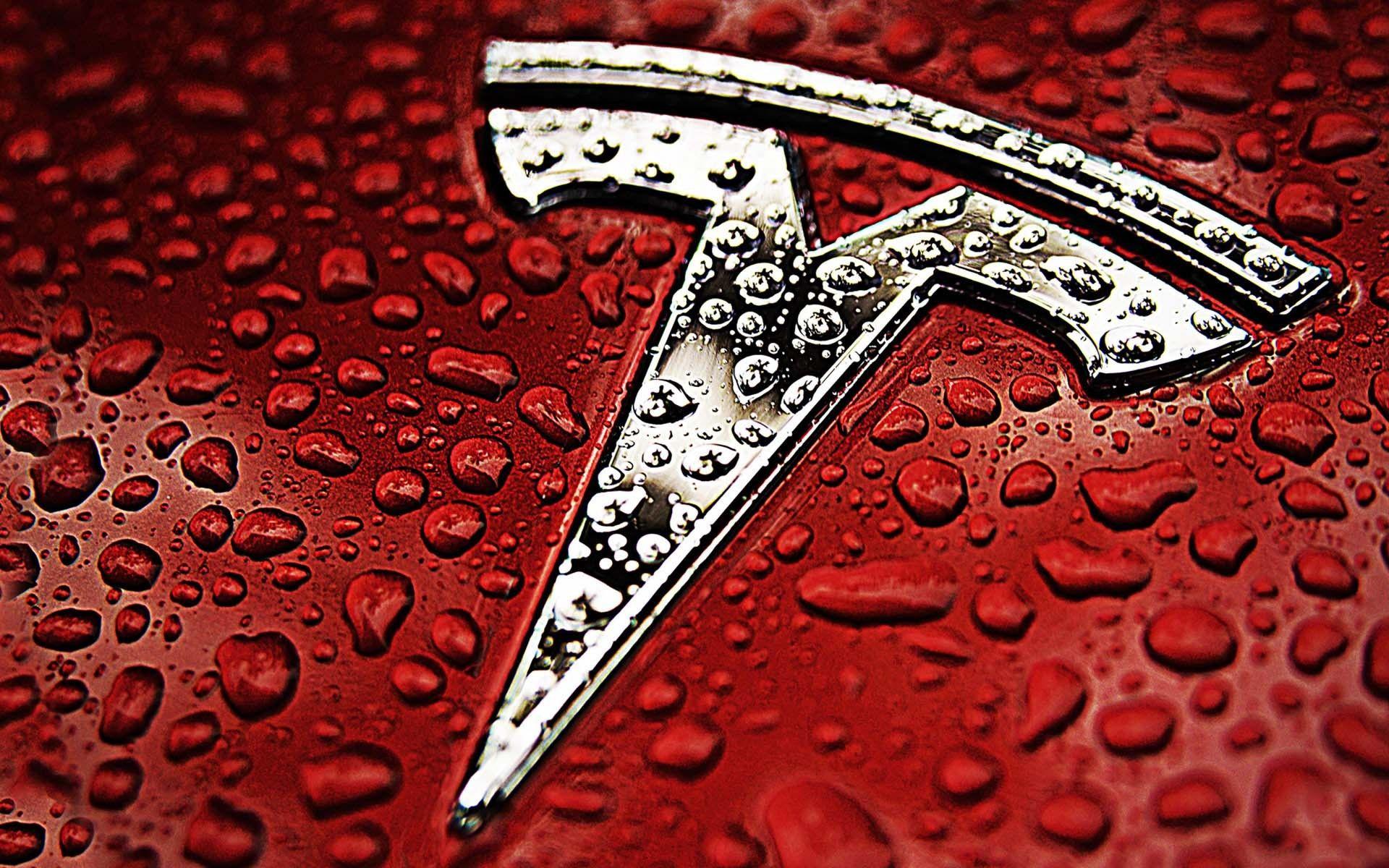 Tesla Logo Black Background