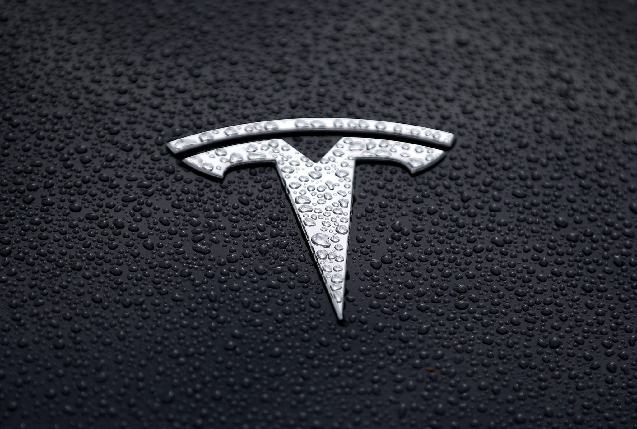 Tesla Logo Black Background