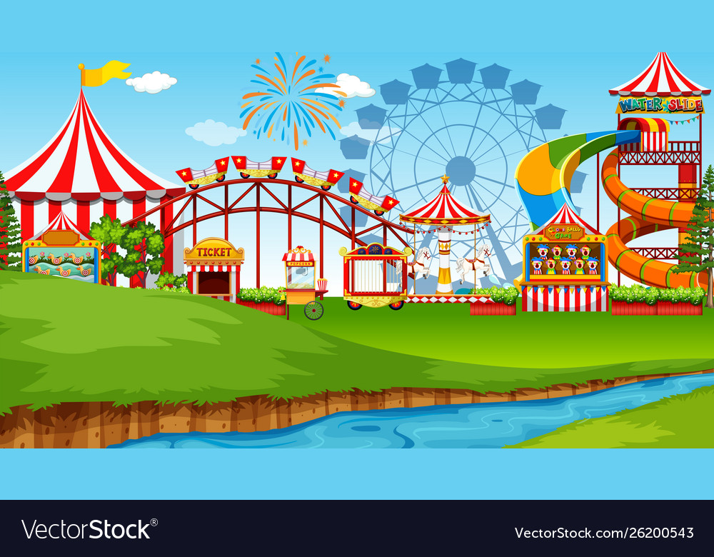 Theme Park Background
