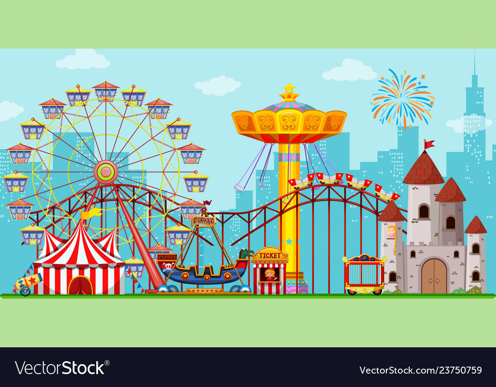 Theme Park Background