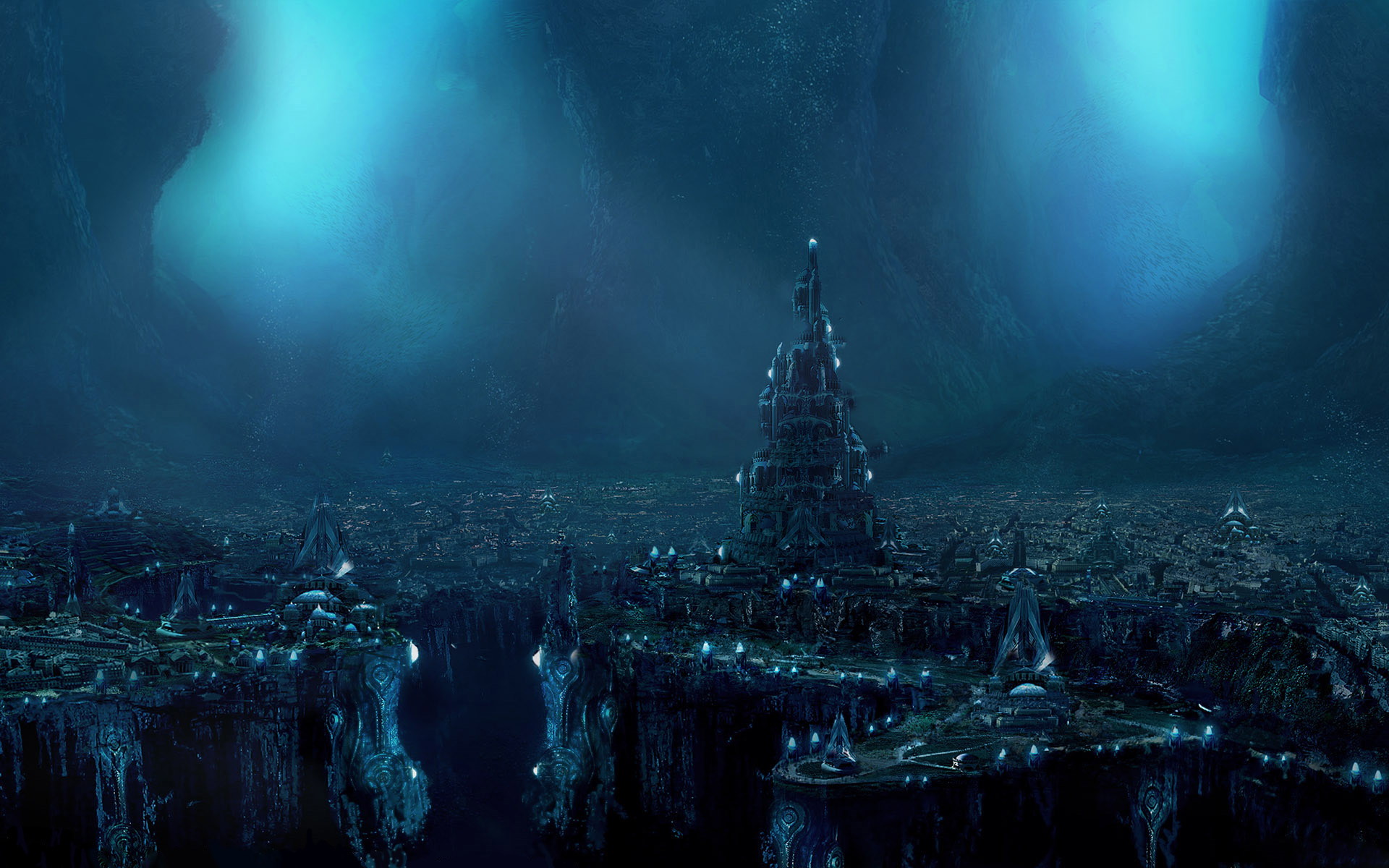 Underwater City Background