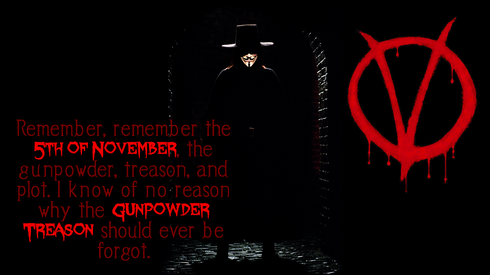 V For Vendetta Background 1920X1080