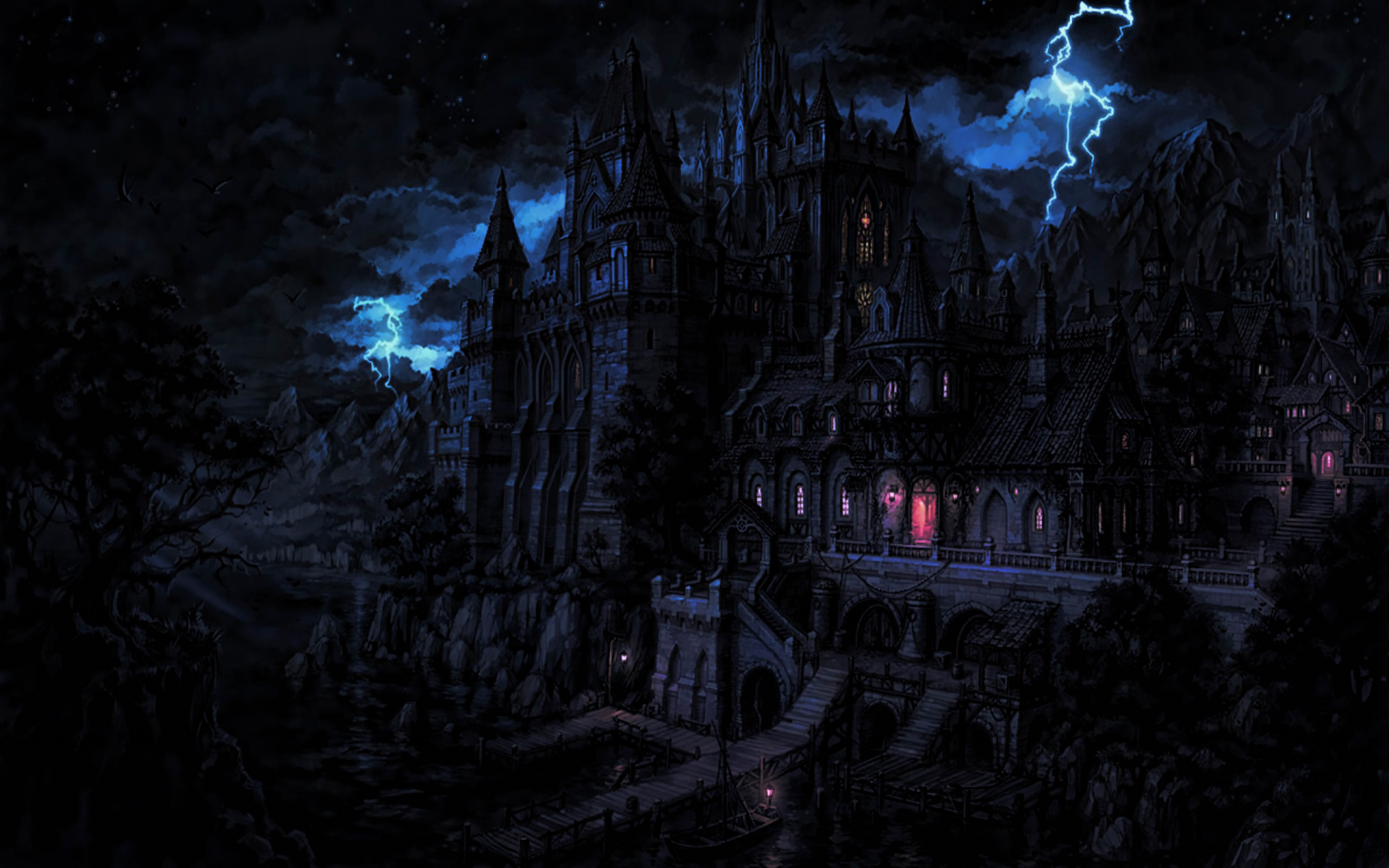 Vampire Castle Background