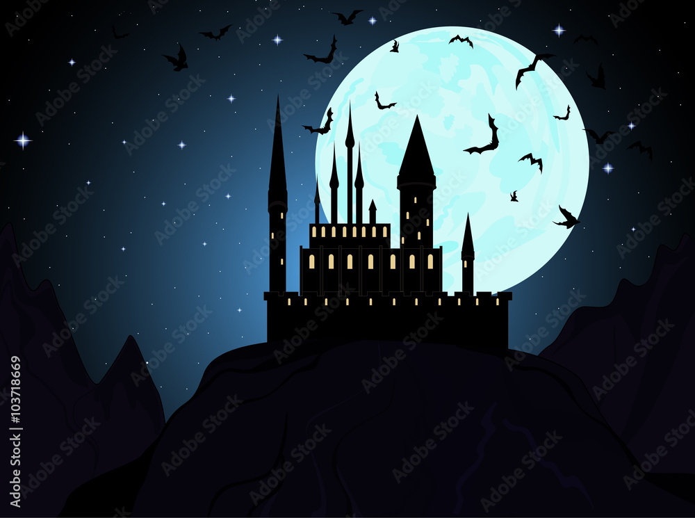 Vampire Castle Background