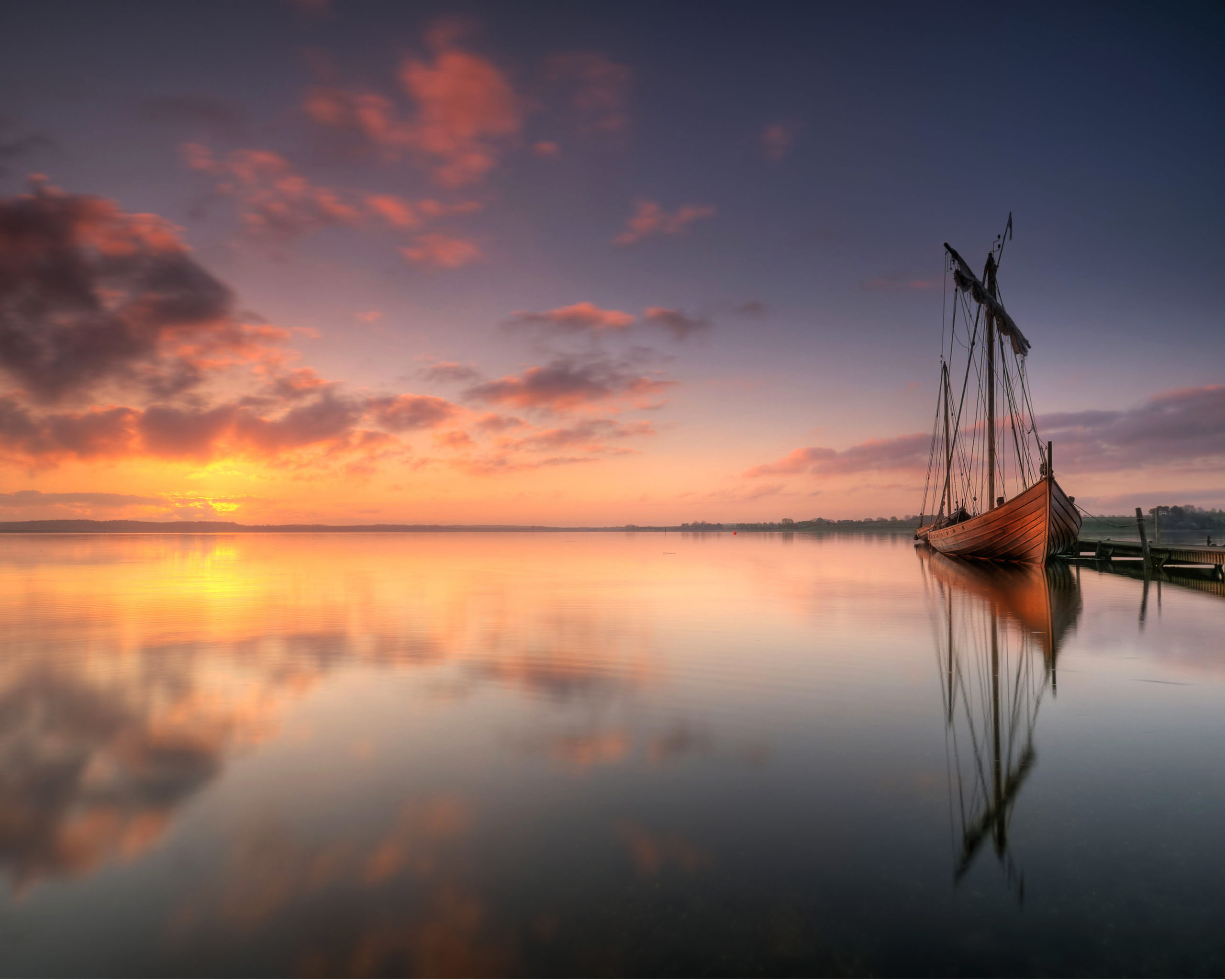 Viking Ship Background