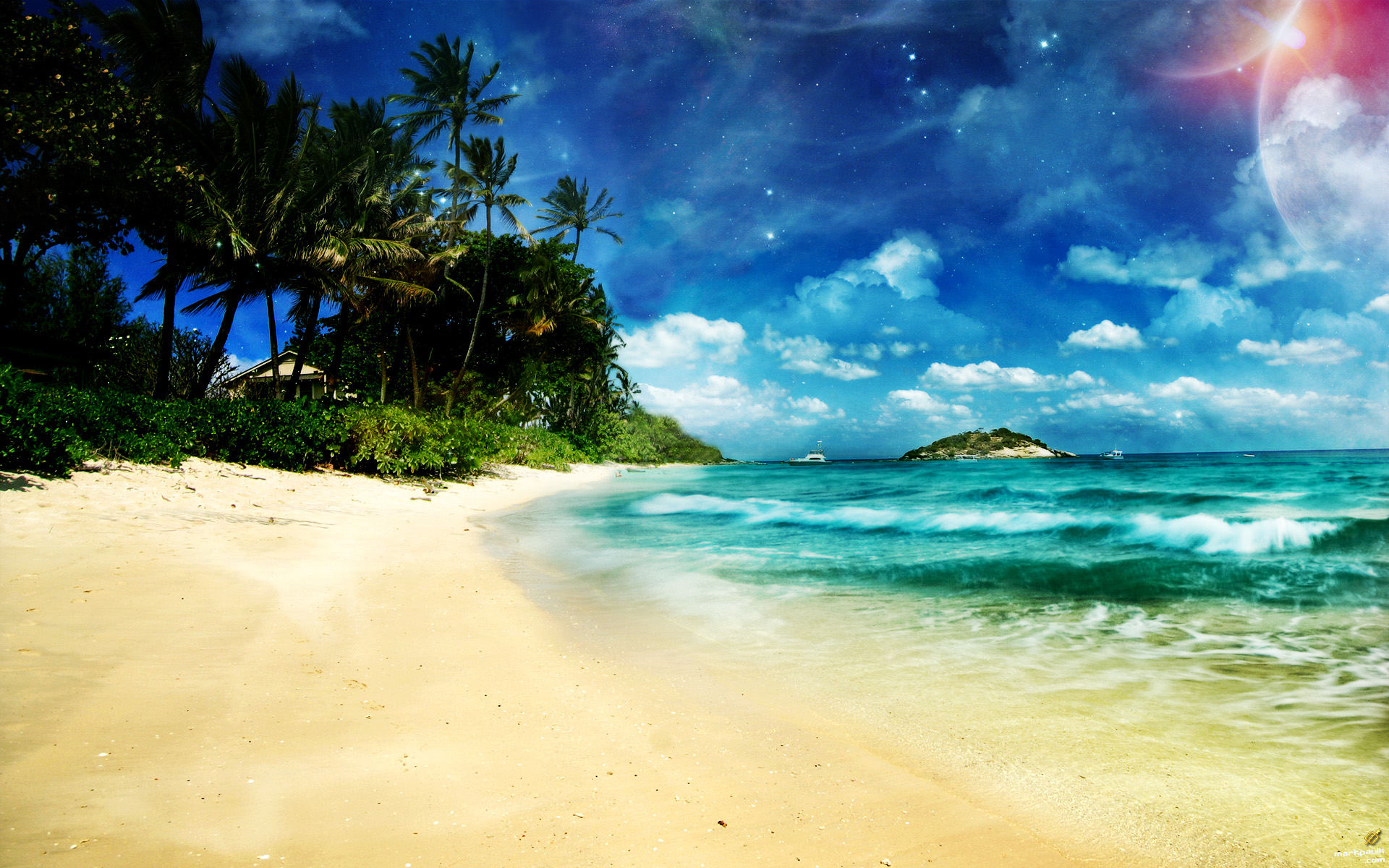 Wallpaper Beach Background