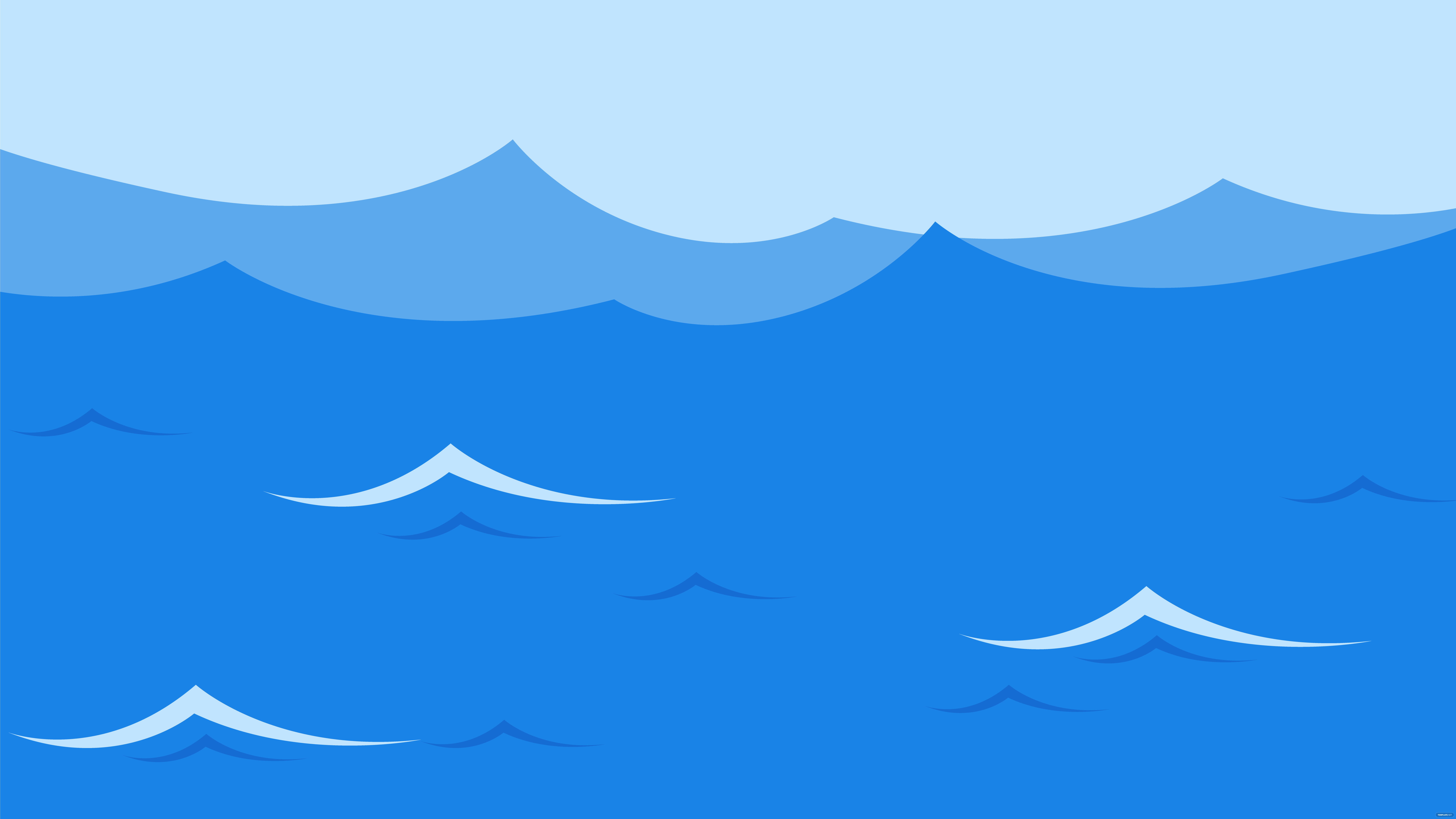 Water Cartoon Background