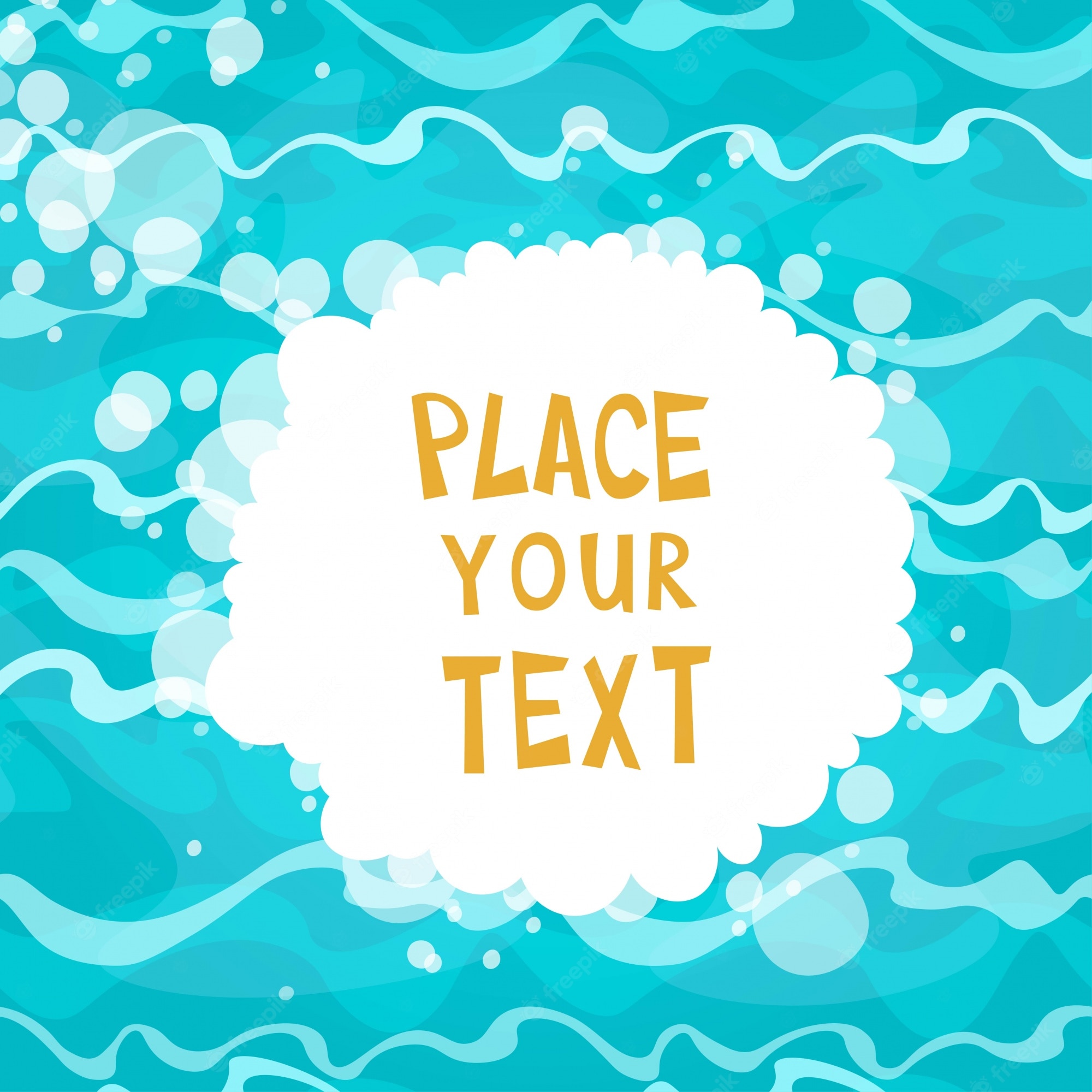 Water Cartoon Background