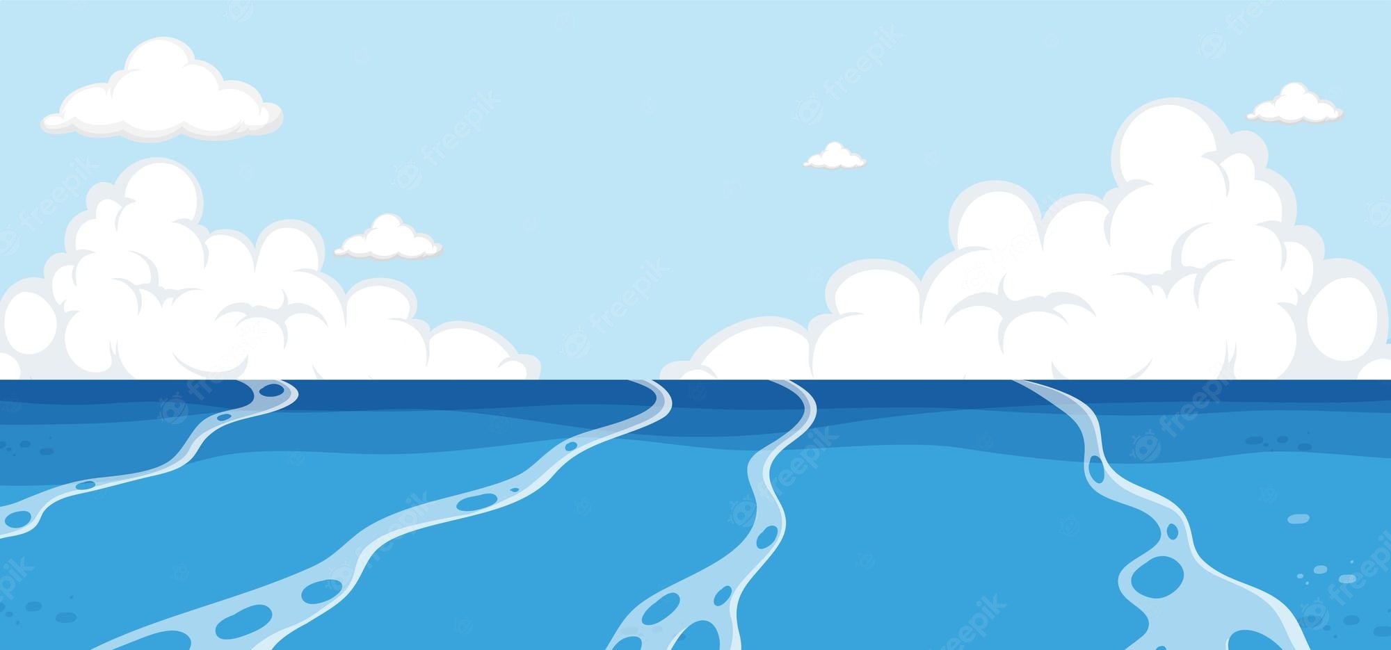 Water Cartoon Background