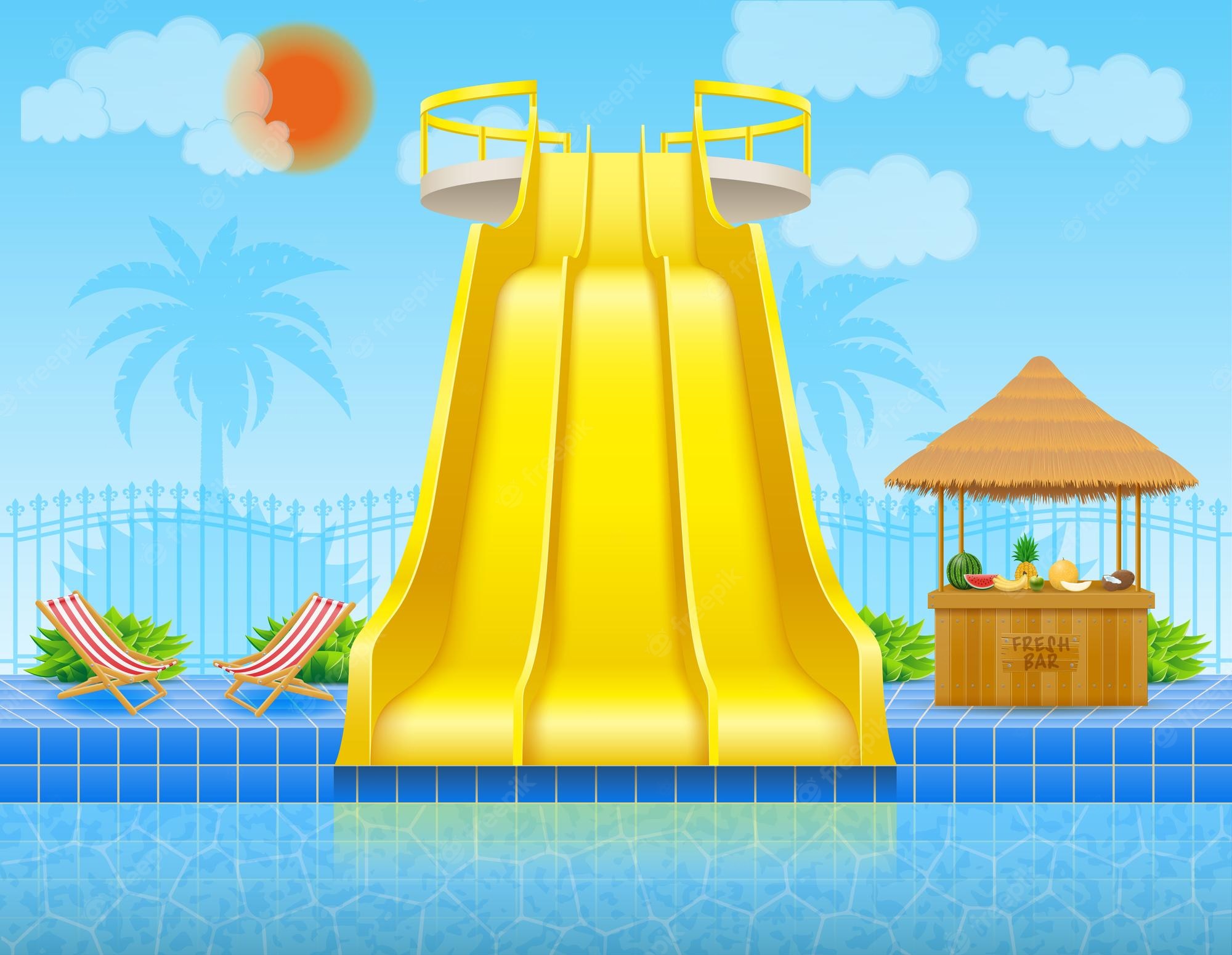 Water Park Background