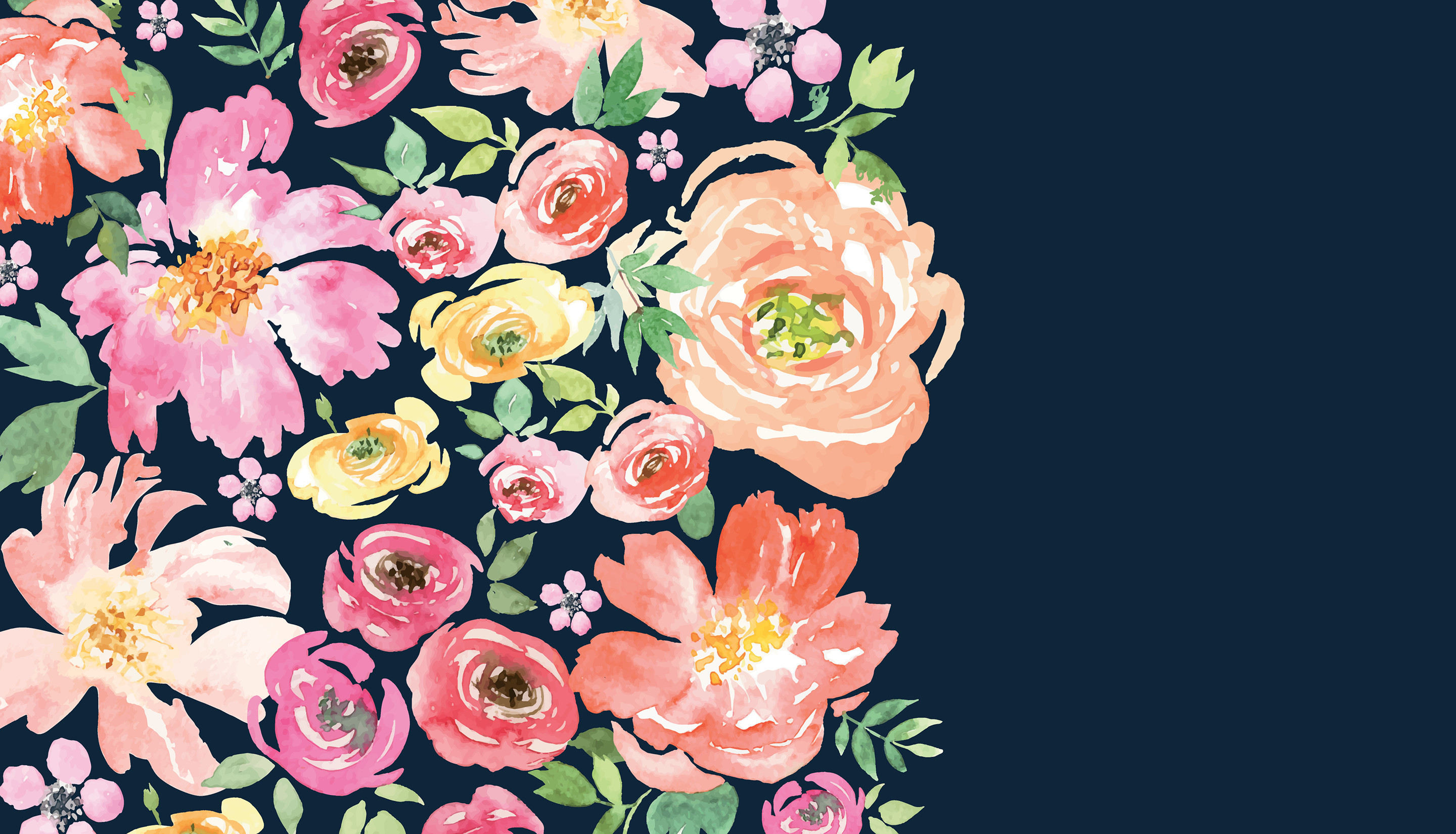 Watercolor Flower Desktop Background