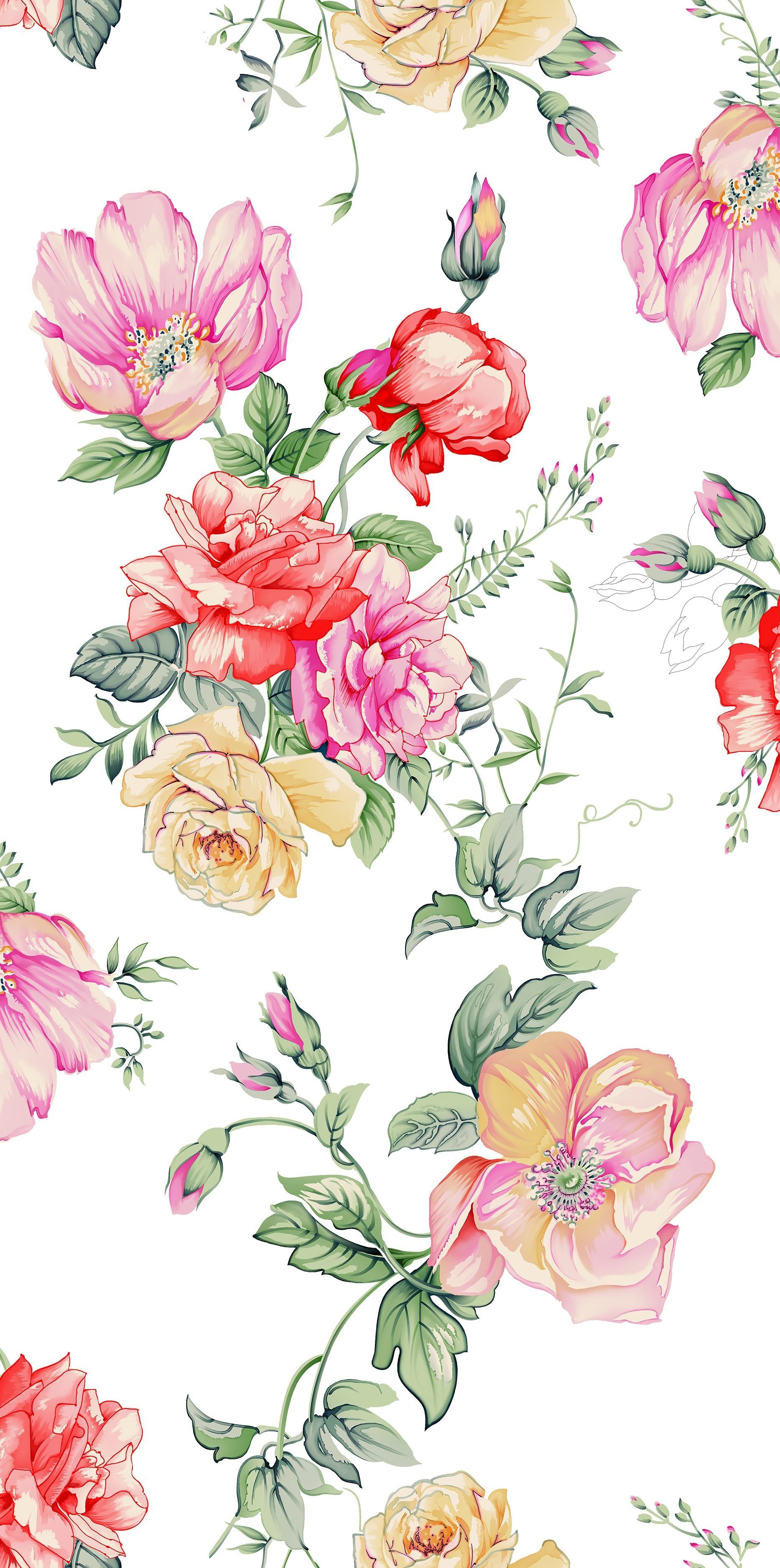 Watercolor Flower Desktop Background