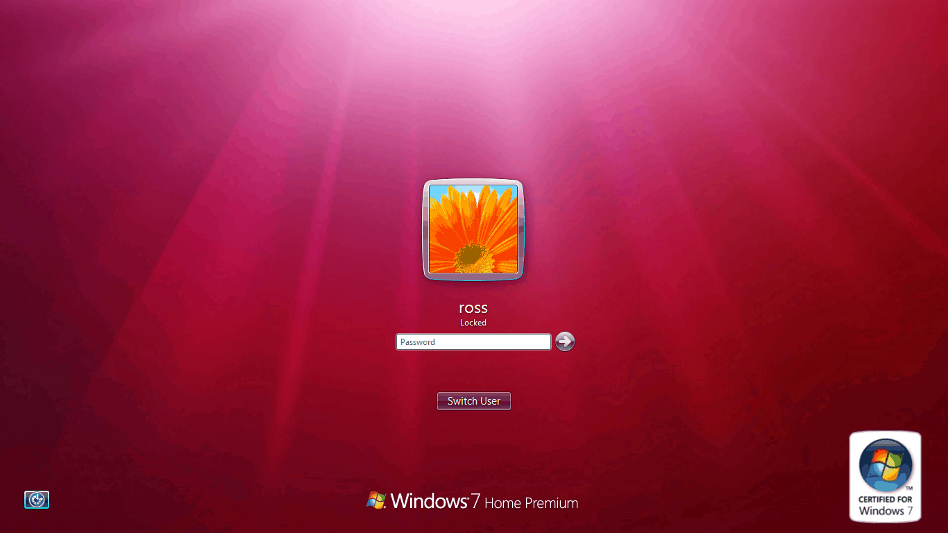 Windows 7 Lock Screen Background