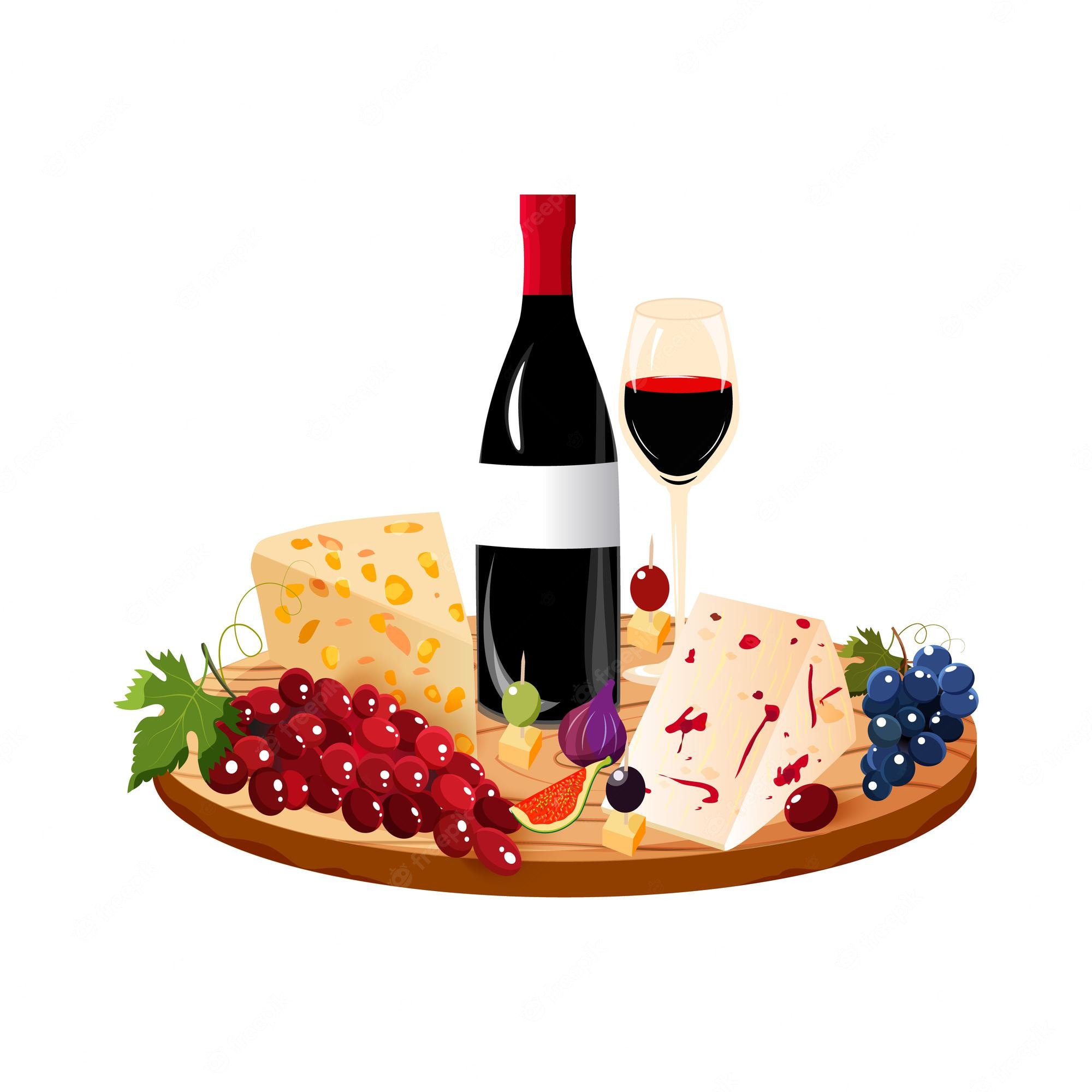 Wine And Cheese Background