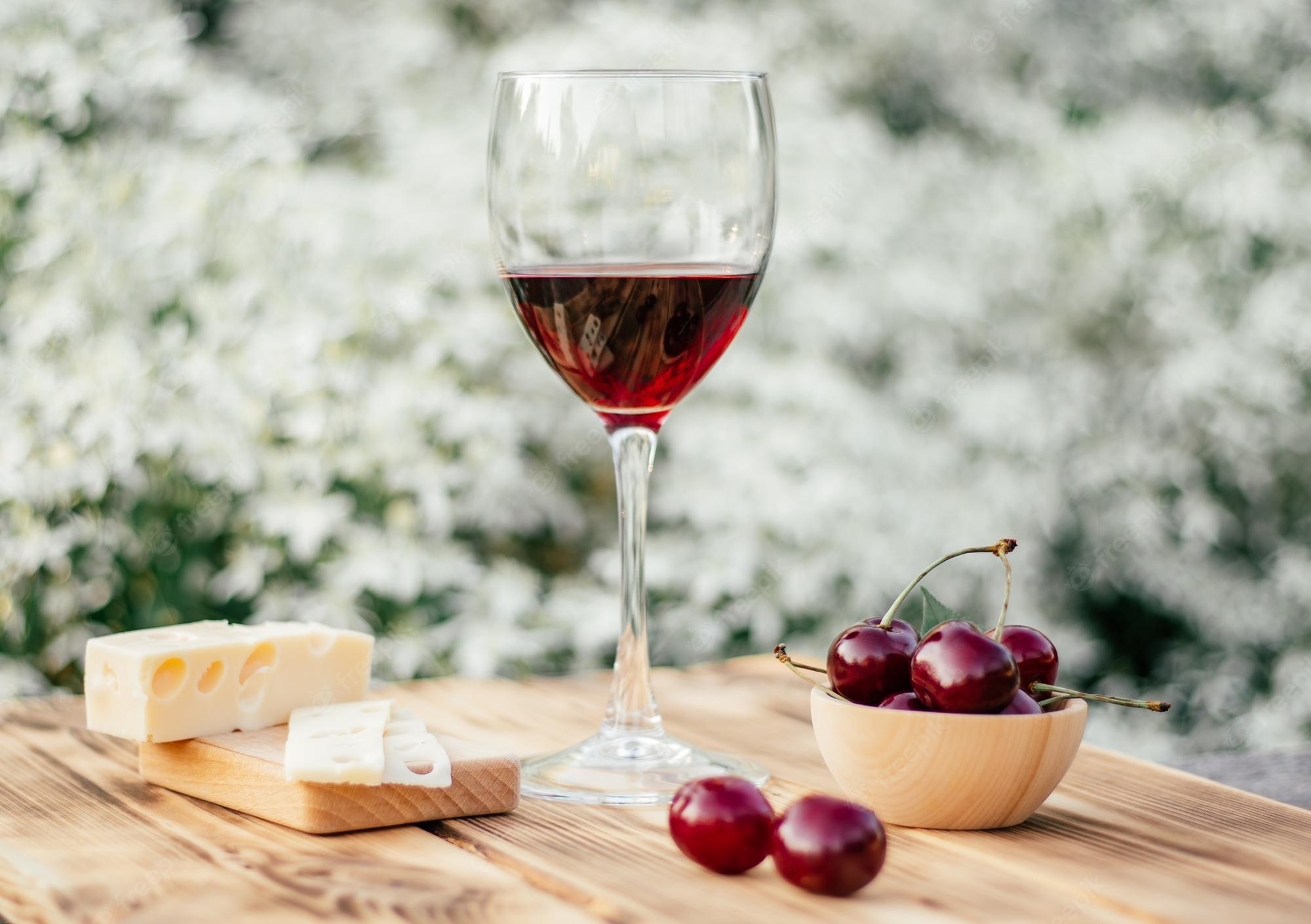 Wine And Cheese Background